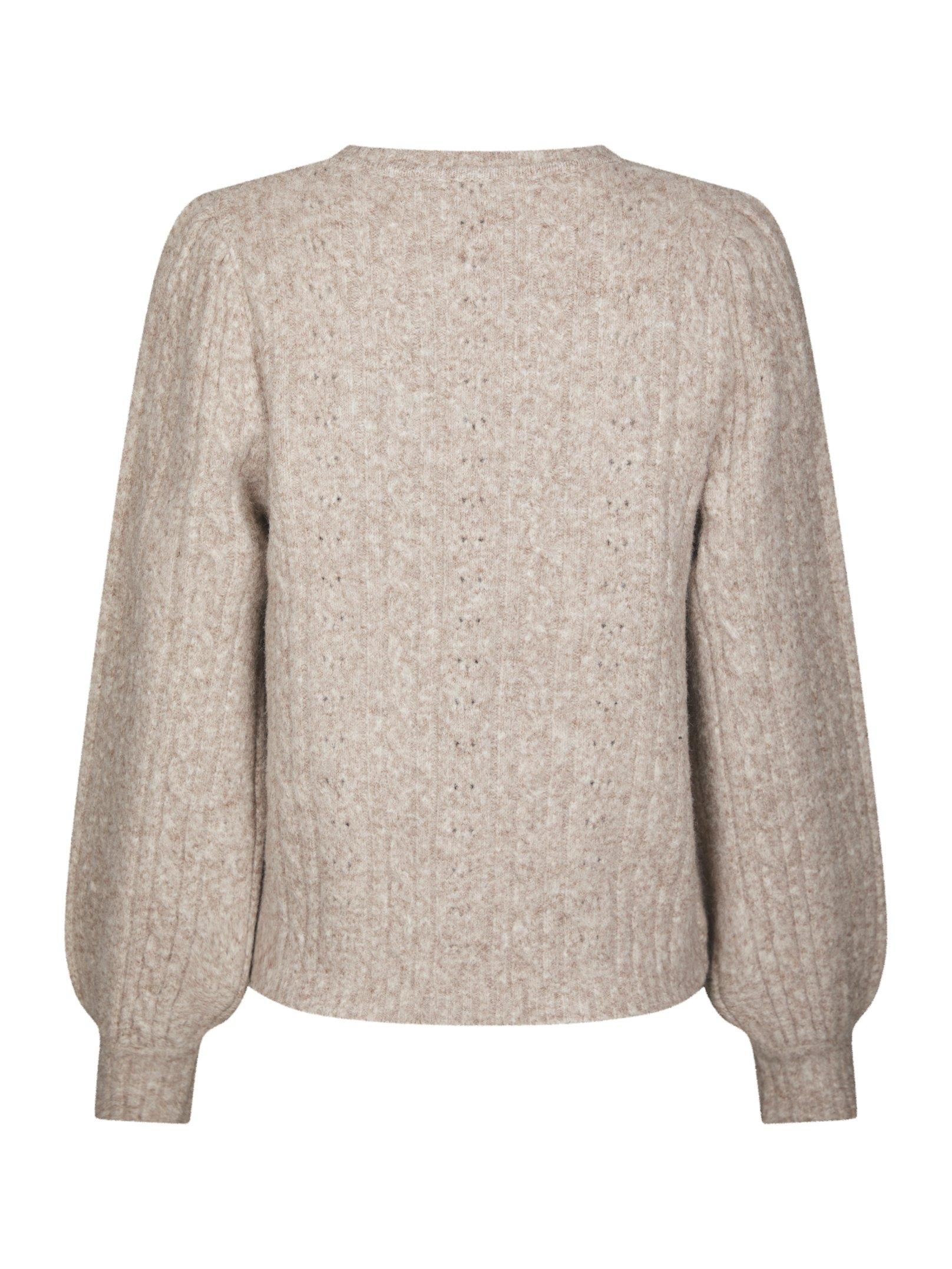 Koteas Cable Knit Cardigan Beige Melange - 2