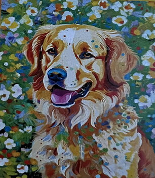Färgstark Golden, Noessa, Diamond Painting