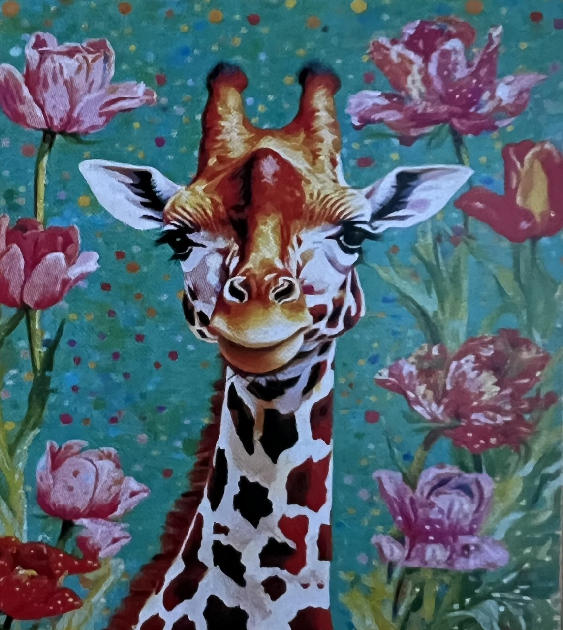 Lycklig Giraff, Noessa, Diamond Painting