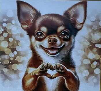 Chihuahua Kärlek, Noessa, Diamod Painting
