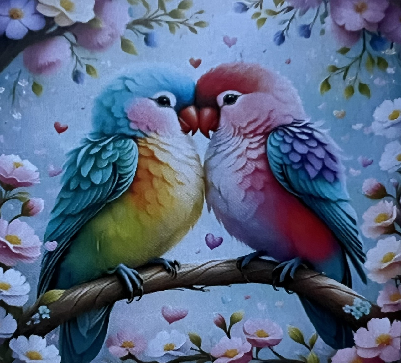 Färgglada Kärleksfåglar, Noessa, Diamond Painting