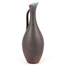 Gunnar Nylund (ARB 1950s) Brown and Turquoise Handle Vase 26 cm (2)