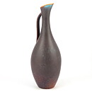 グナー・ニールンド ARBシリーズ  ブラウンとターコイズ色の持ち手付き花瓶  Vase  (26 cm)  1950年代 (2)