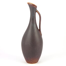 グナー・ニールンド ARBシリーズ  ブラウンとターコイズ色の持ち手付き花瓶  Vase  (26 cm)  1950年代 (2)