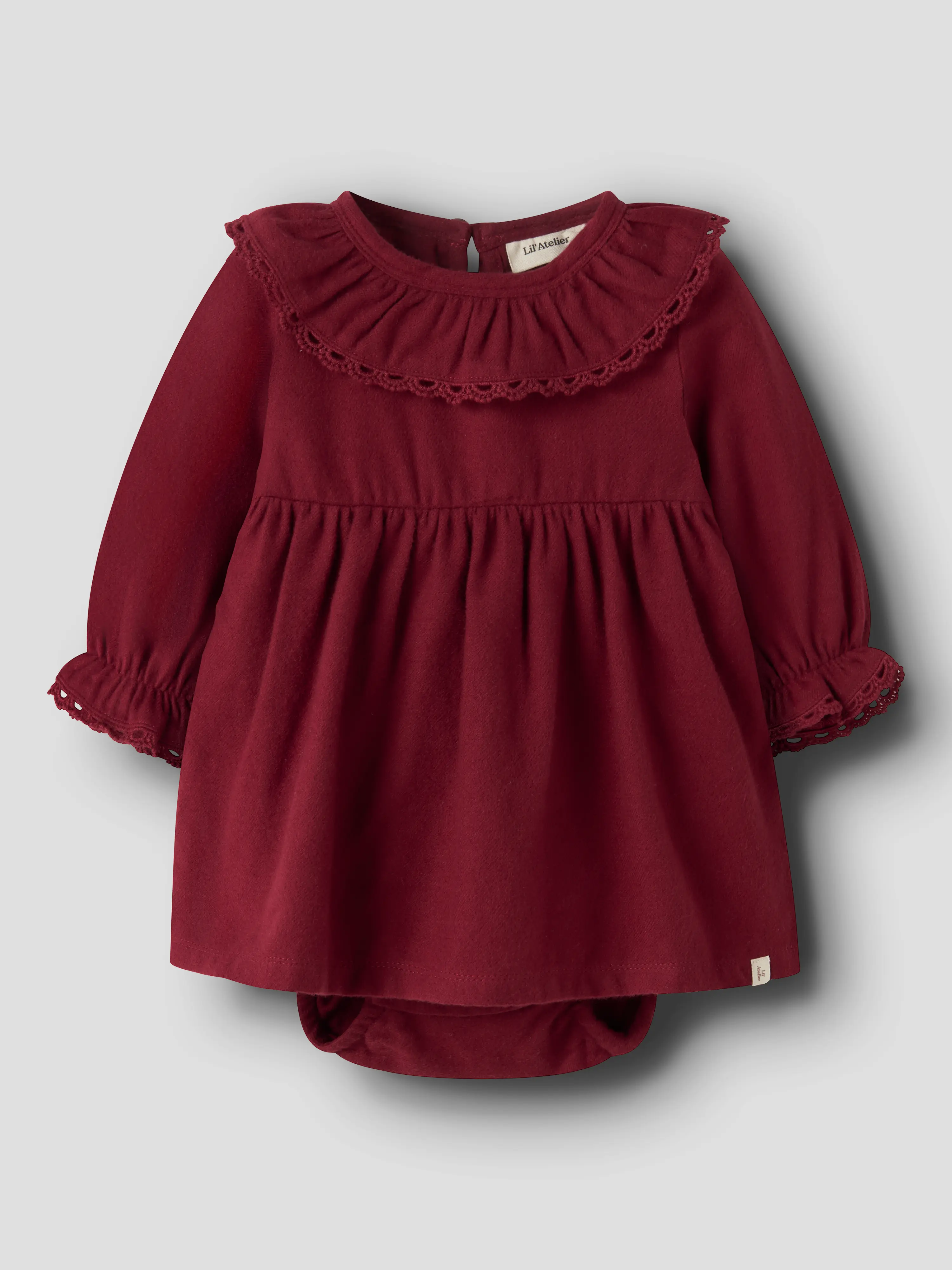 NBFRENRIK LS LOOSE BODY DRESS LIL Biking Red - 2