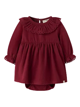 NBFRENRIK LS LOOSE BODY DRESS LIL Biking Red