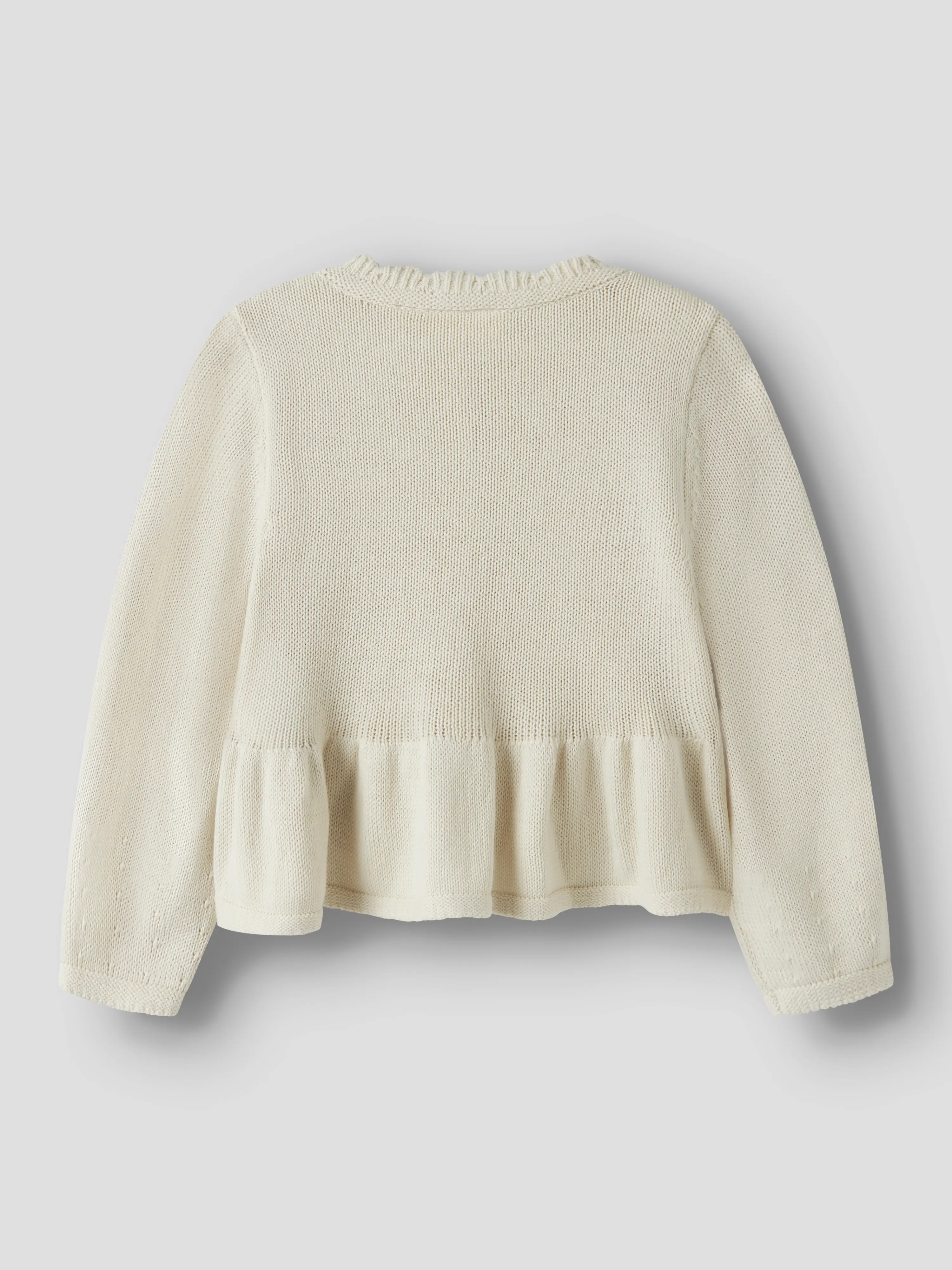 NMFRAMLA RIR LS SHORT KNIT CARD LIL Turtledove - 3