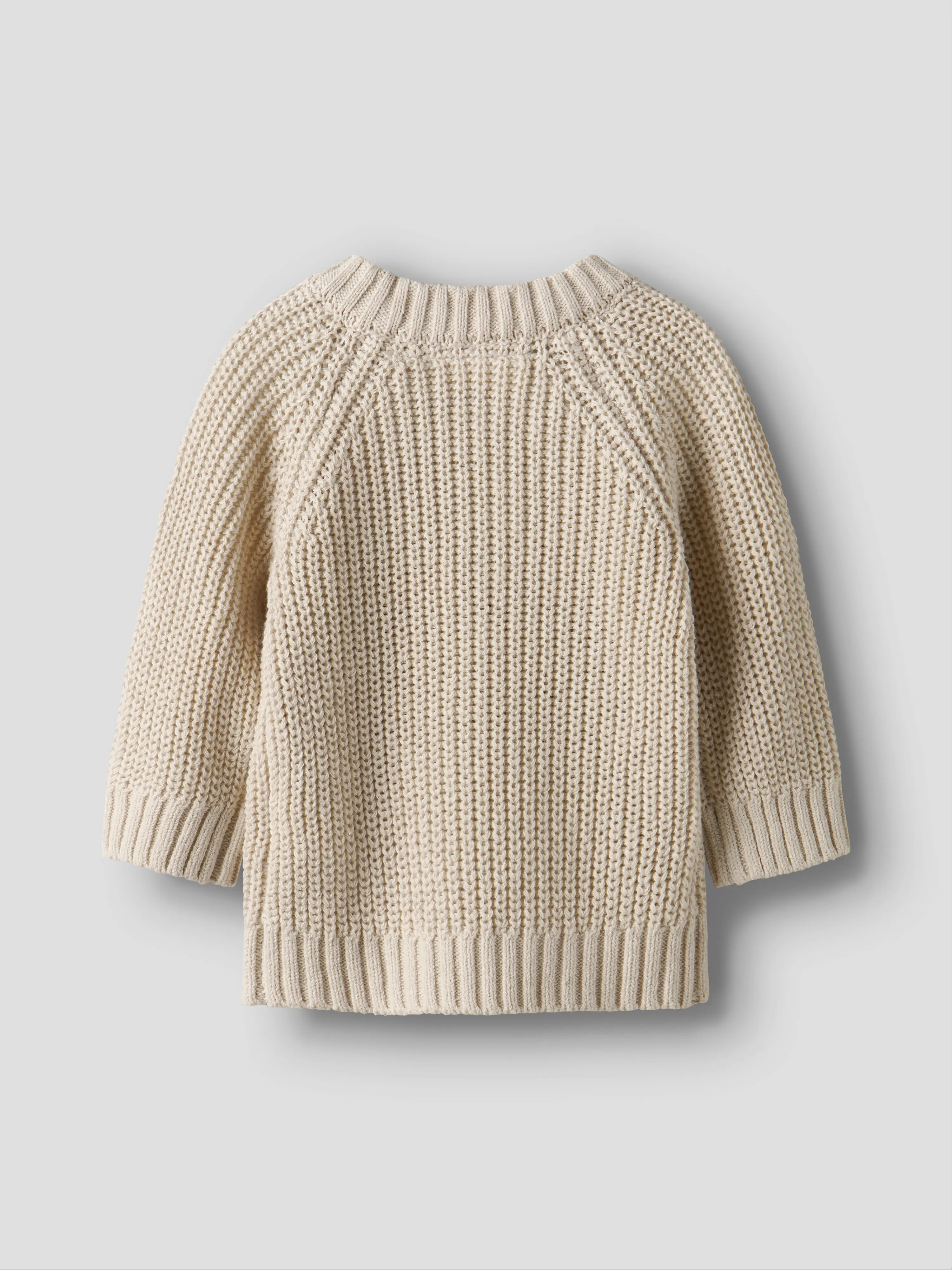 NBNEMLEN MIO LS KNIT LIL Turtledove SANTA BABY - 3