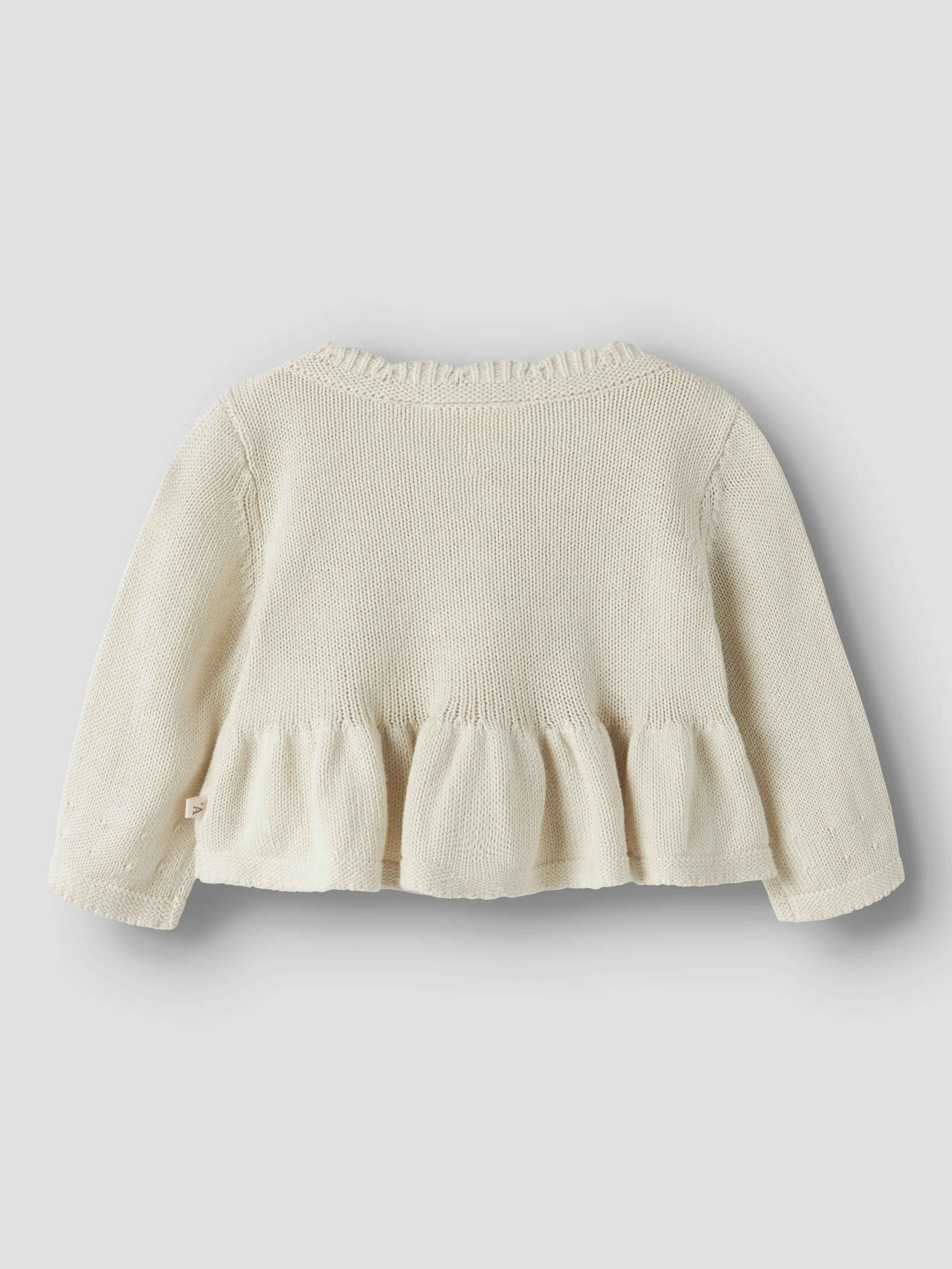 NBFRAMLA RIR LS SHORT KNIT CARD LIL Turtledove - 3