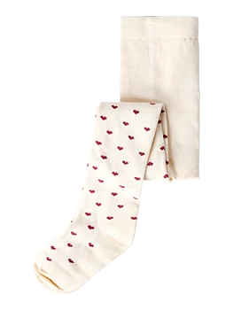 NMFREBA LEN PANTYHOSE LIL Turtledove BIKING RED