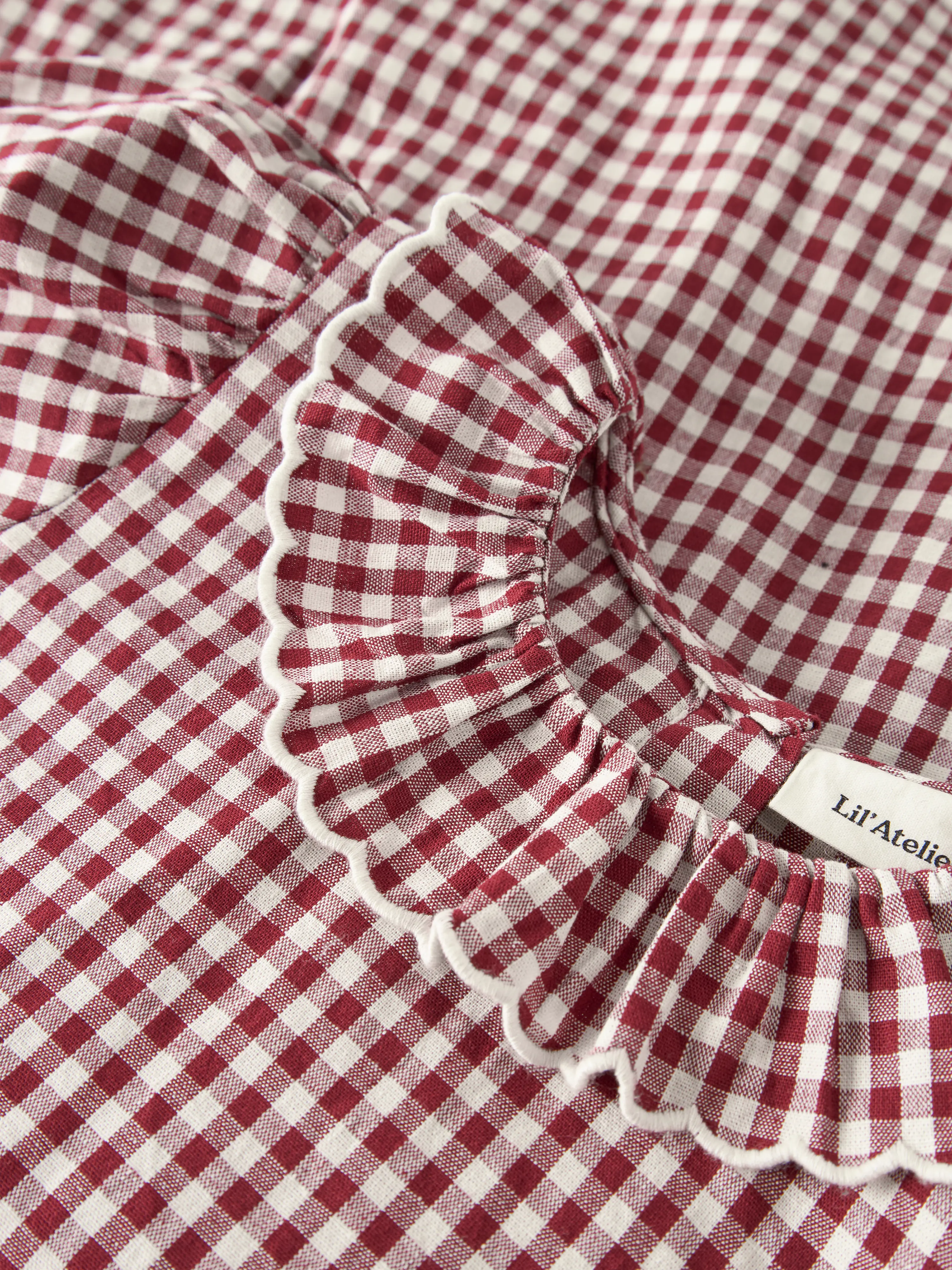 NMFROANNE LS LOOSE DRESS LIL Biking Red - 4