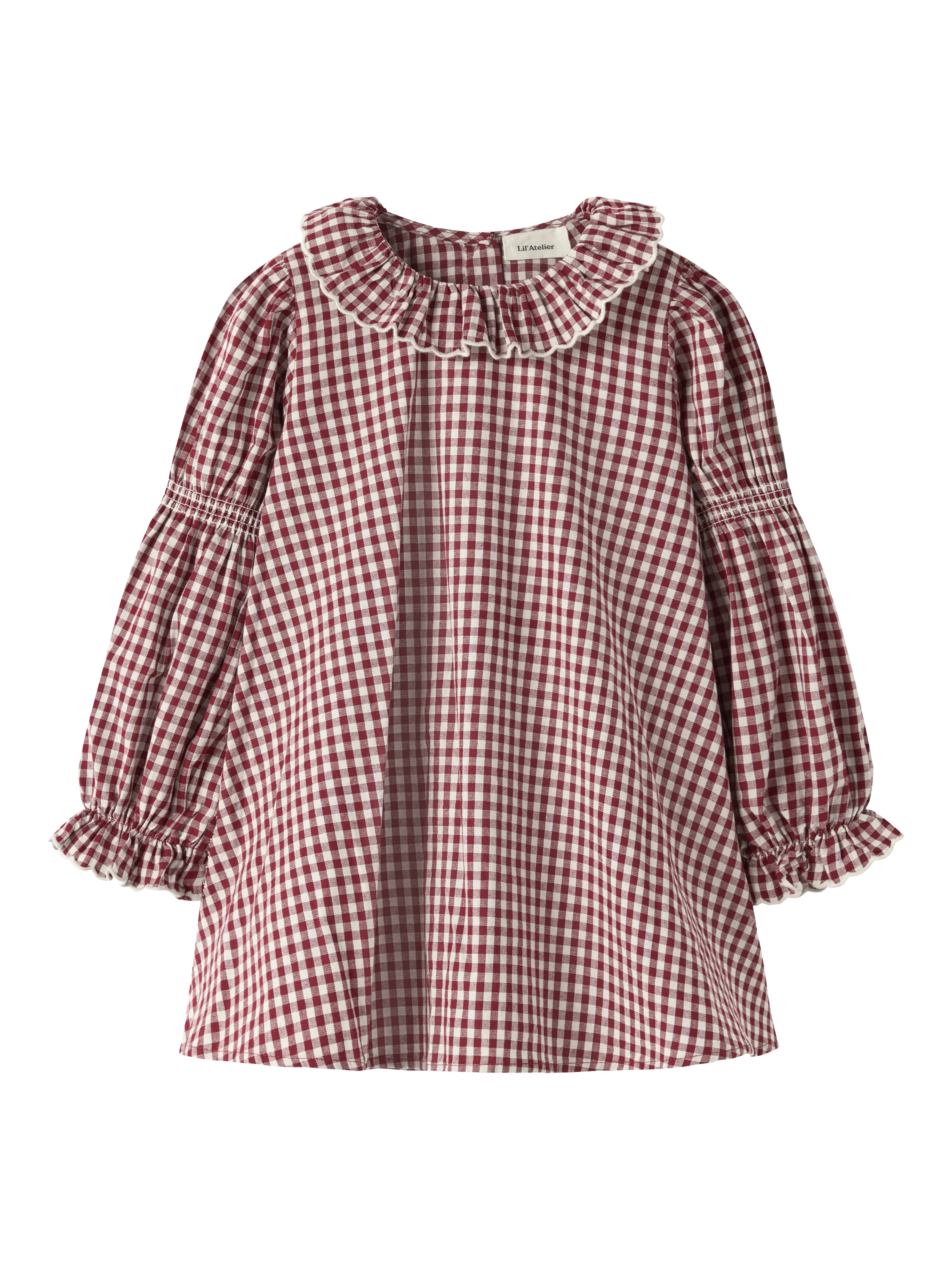 NMFROANNE LS LOOSE DRESS LIL Biking Red