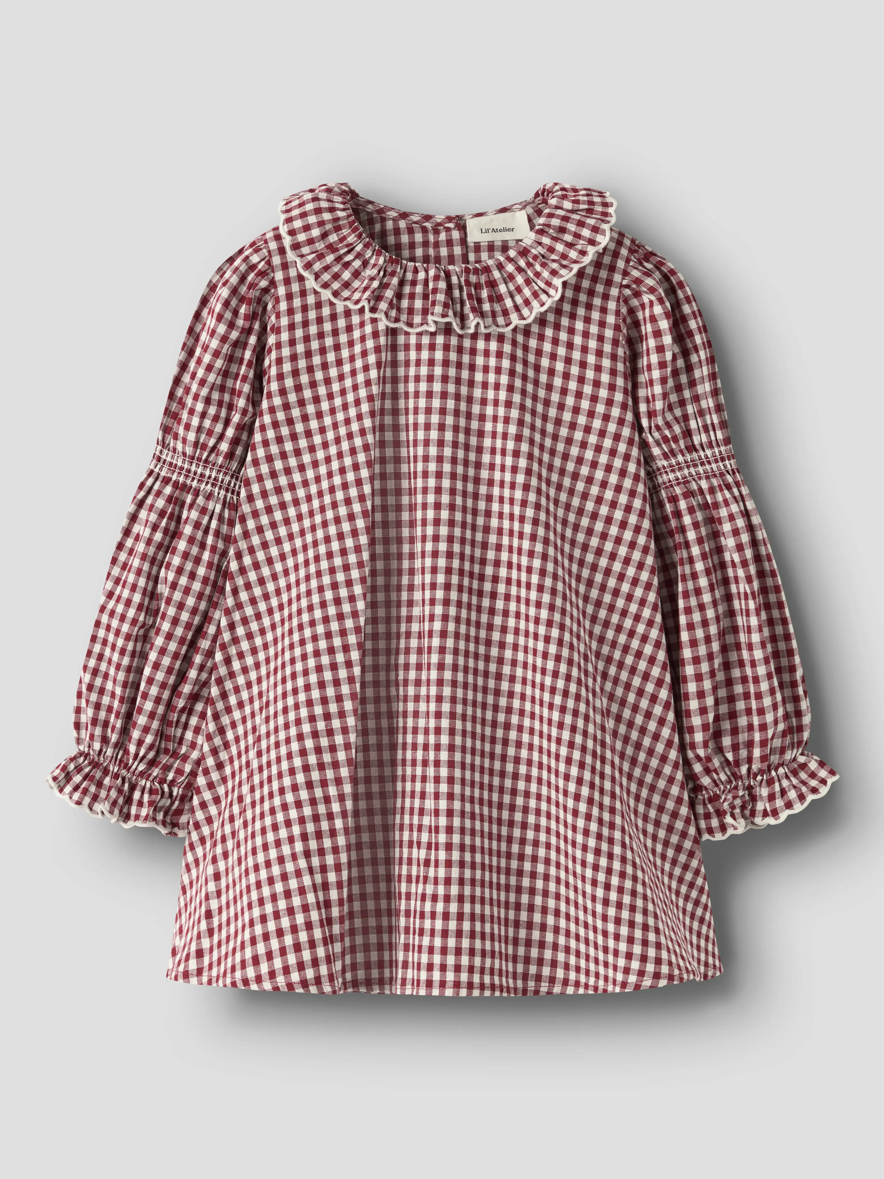 NMFROANNE LS LOOSE DRESS LIL Biking Red - 2