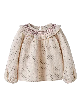 NMFROA LS LOOSE SHIRT LIL Turtledove