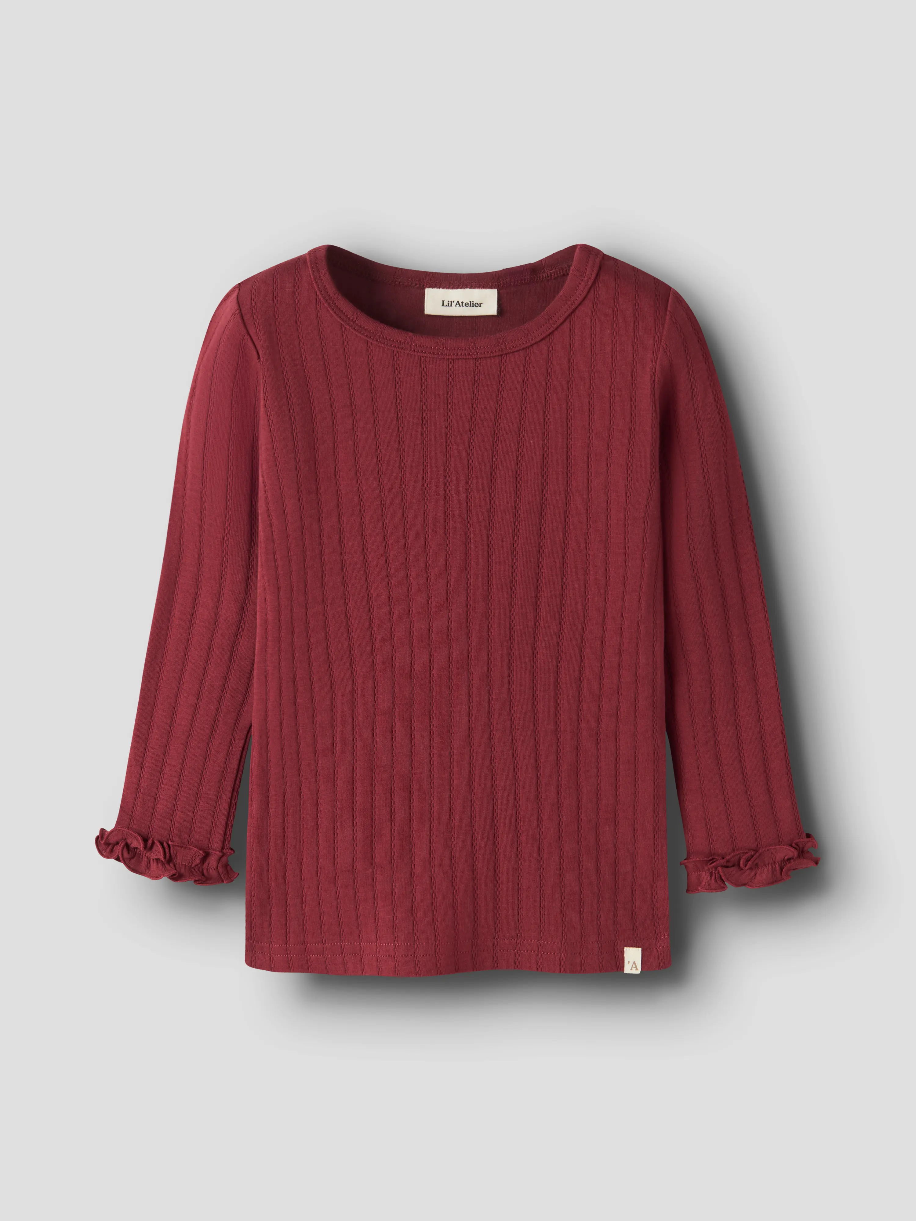 NMFRIVER LS SLIM TOP LIL Biking Red - 2