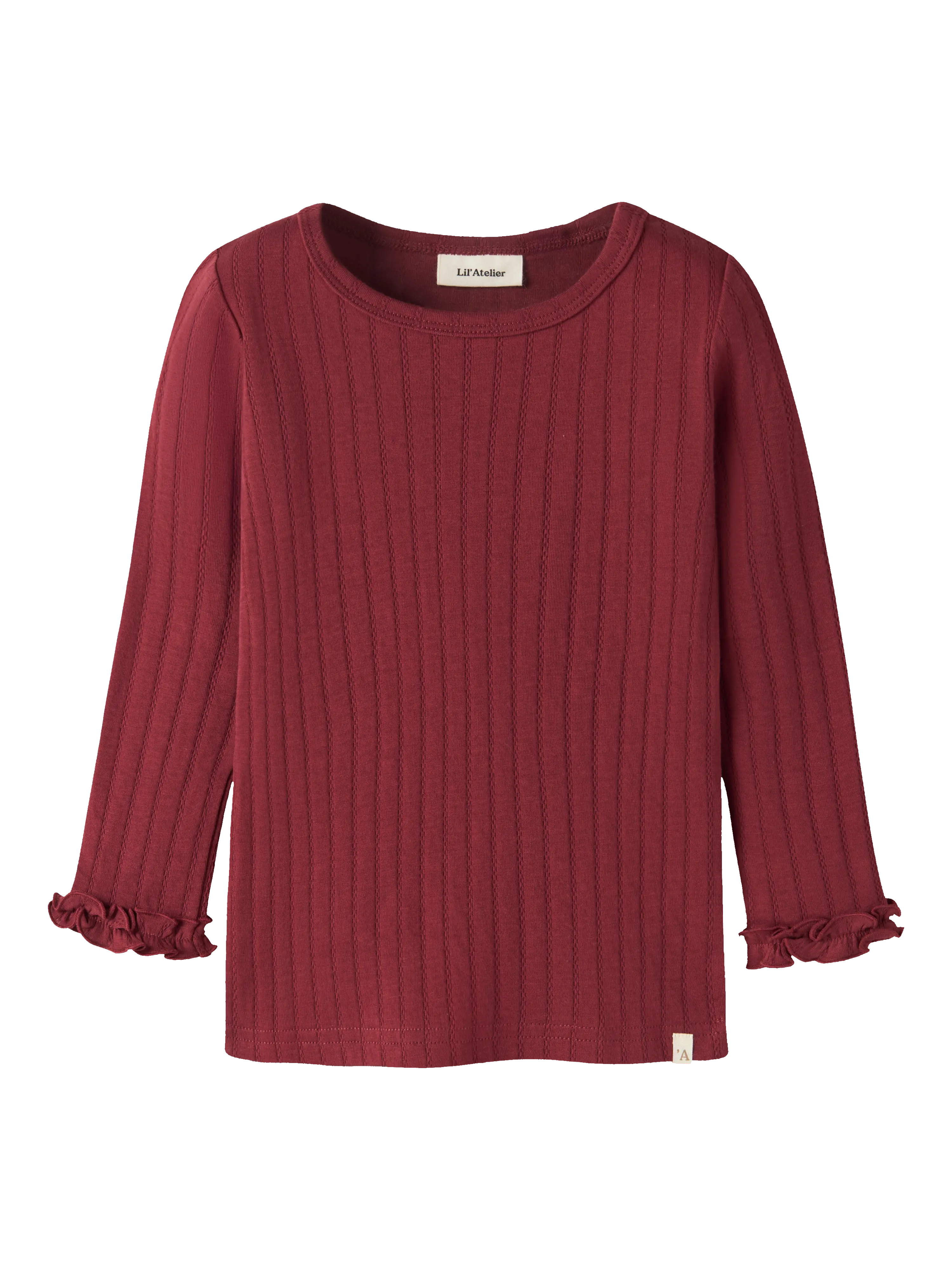 NMFRIVER LS SLIM TOP LIL Biking Red