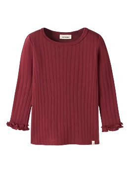 NMFRIVER LS SLIM TOP LIL Biking Red