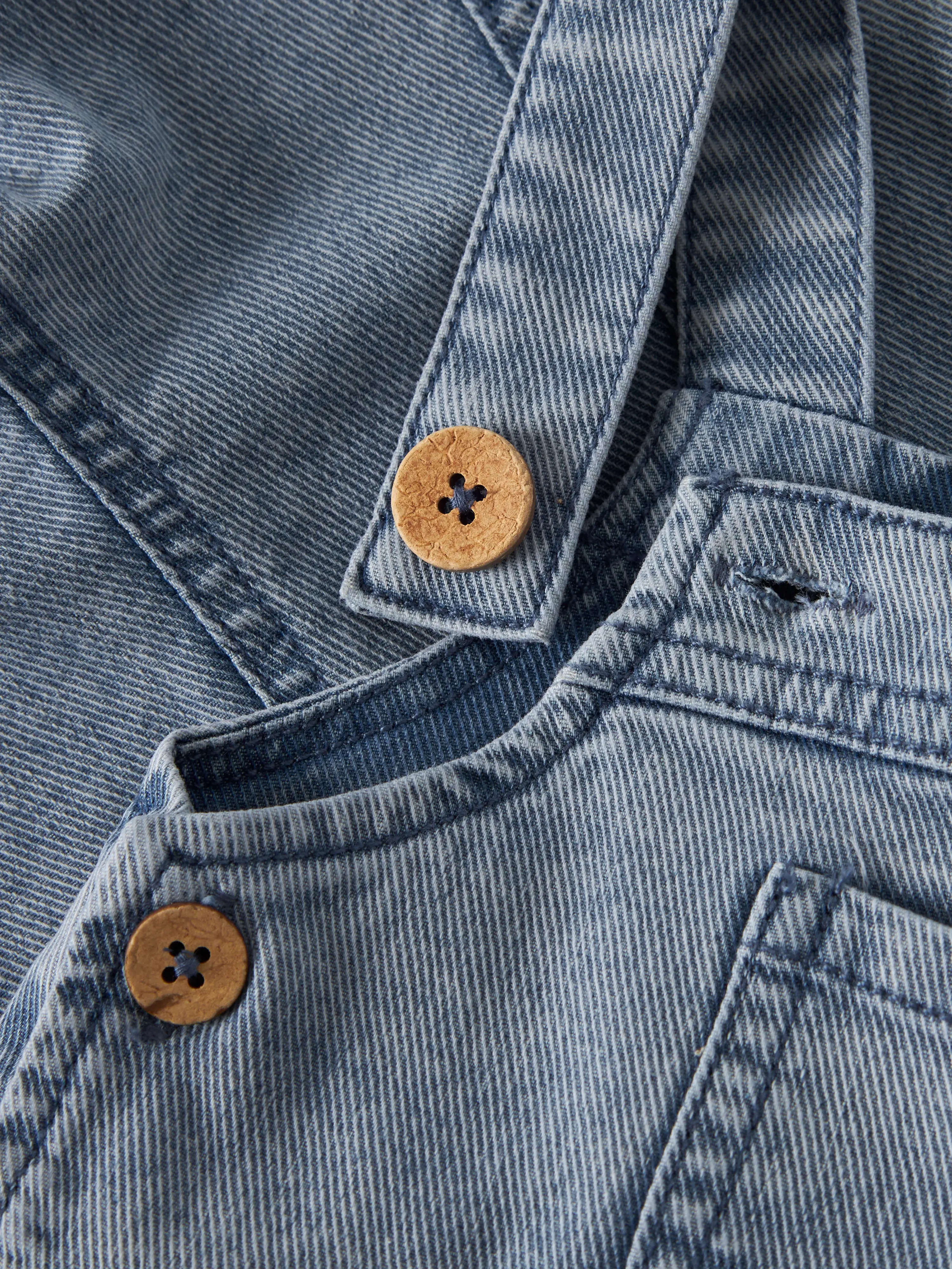 NBMDEVAS BAGGY DNM OVERALL 6005-ES LIL Medium Blue Denim - 4