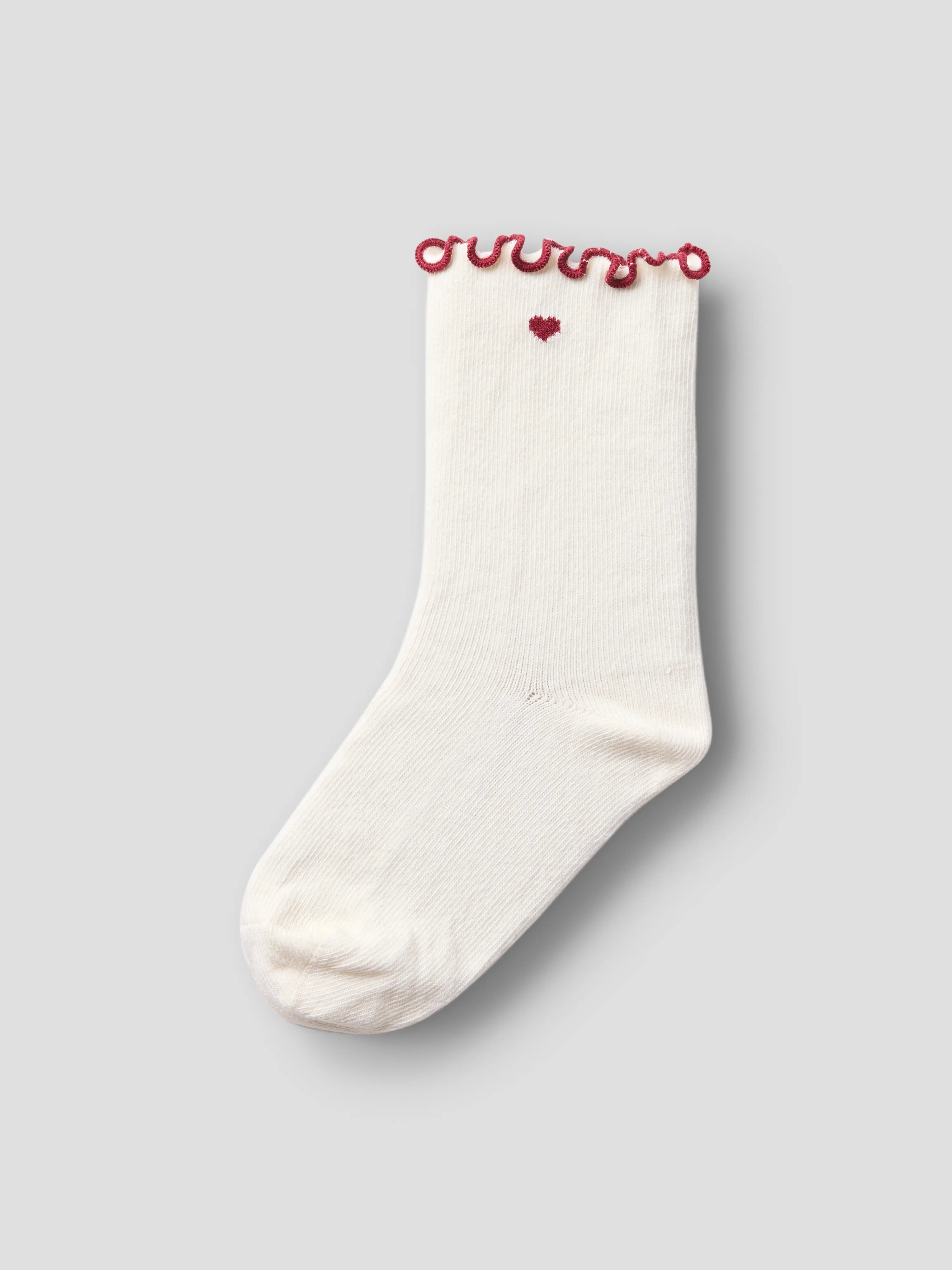 NMFFIDUCIA SOCK LIL Turtledove BIKING RED HEART - 2
