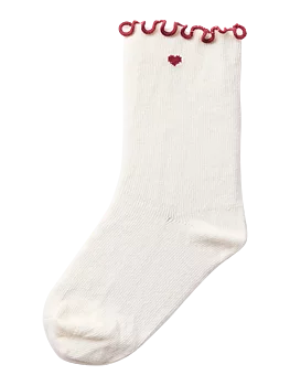 NMFFIDUCIA SOCK LIL Turtledove BIKING RED HEART