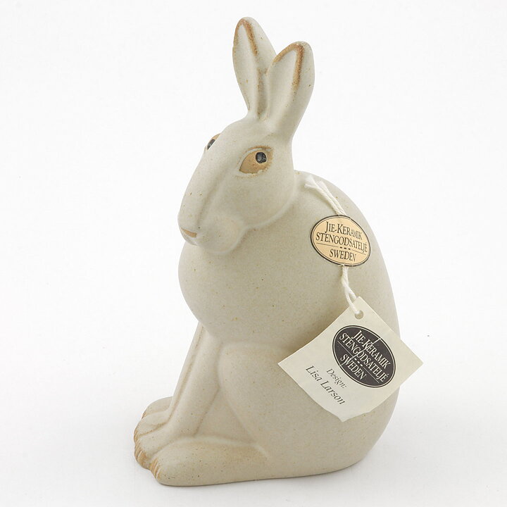 Lisa Larson (Landskapsdjur 1990) Absentminded Hare 16 cm <with Box>