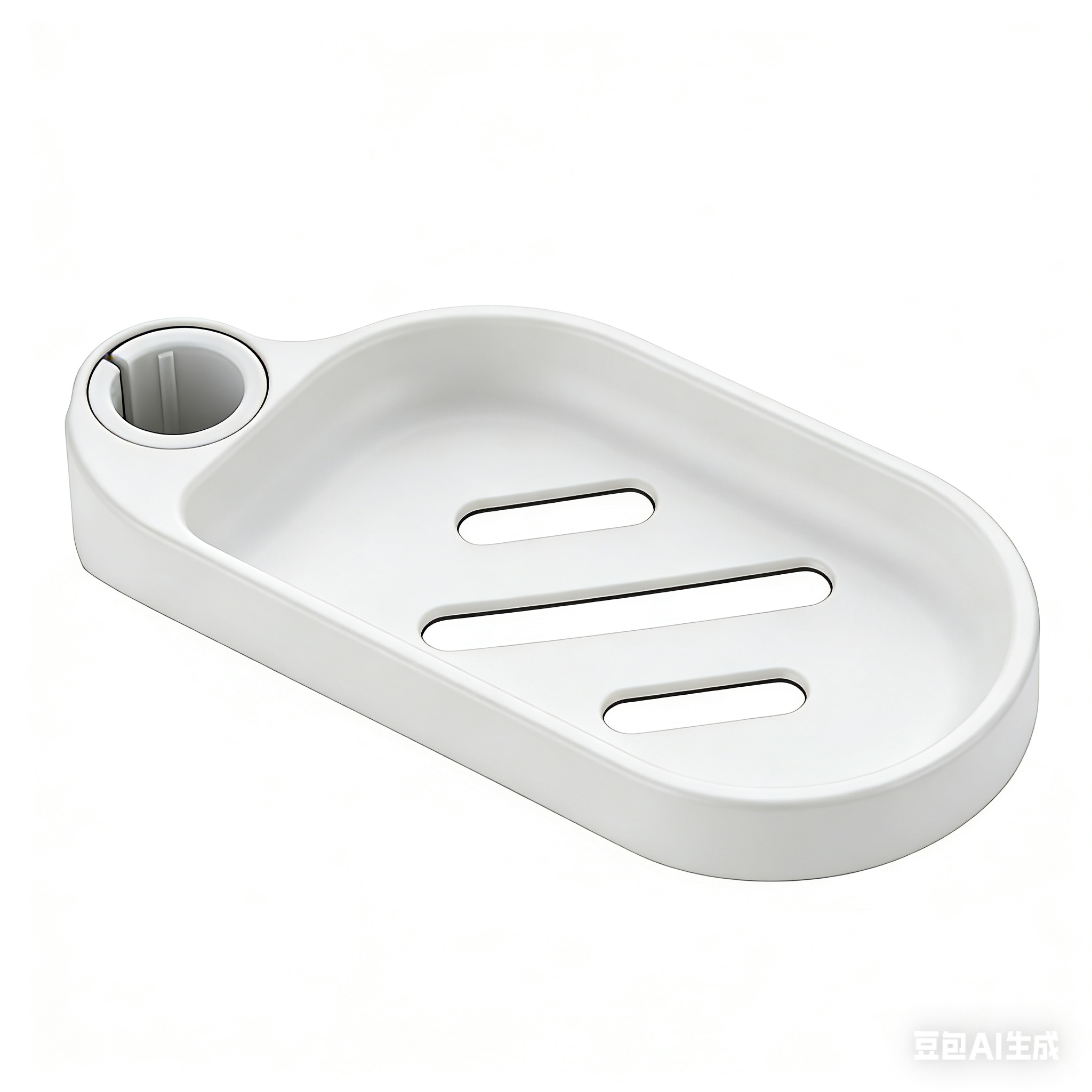 Clip on Soap Dish  - White
