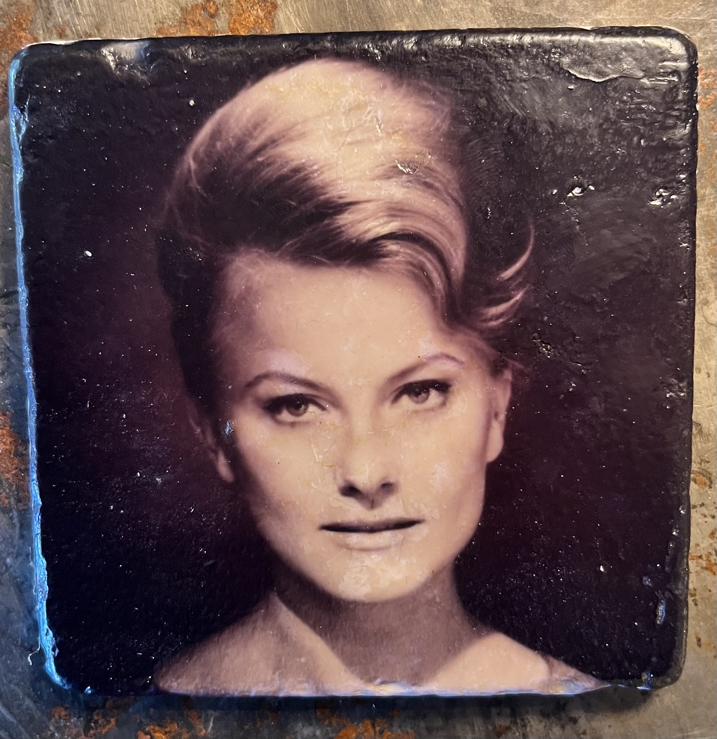 Glasunderlägg - Monica Zetterlund – Sakta vi gå genom stan