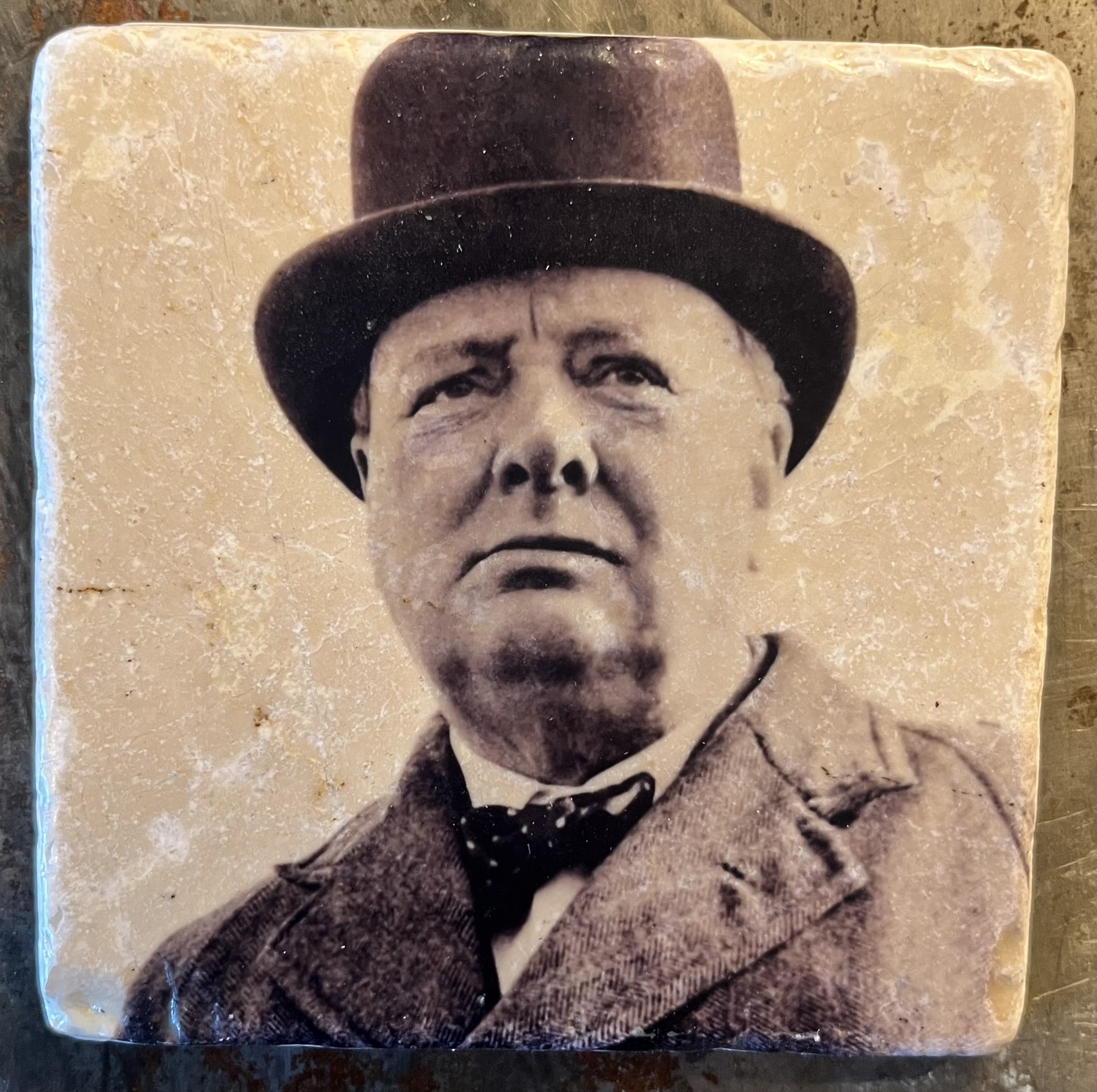 Glasunderlägg - Winston Churchill 