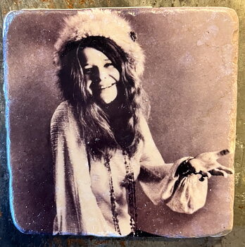 Glasunderlägg - Janis Joplin – Queen of Blues