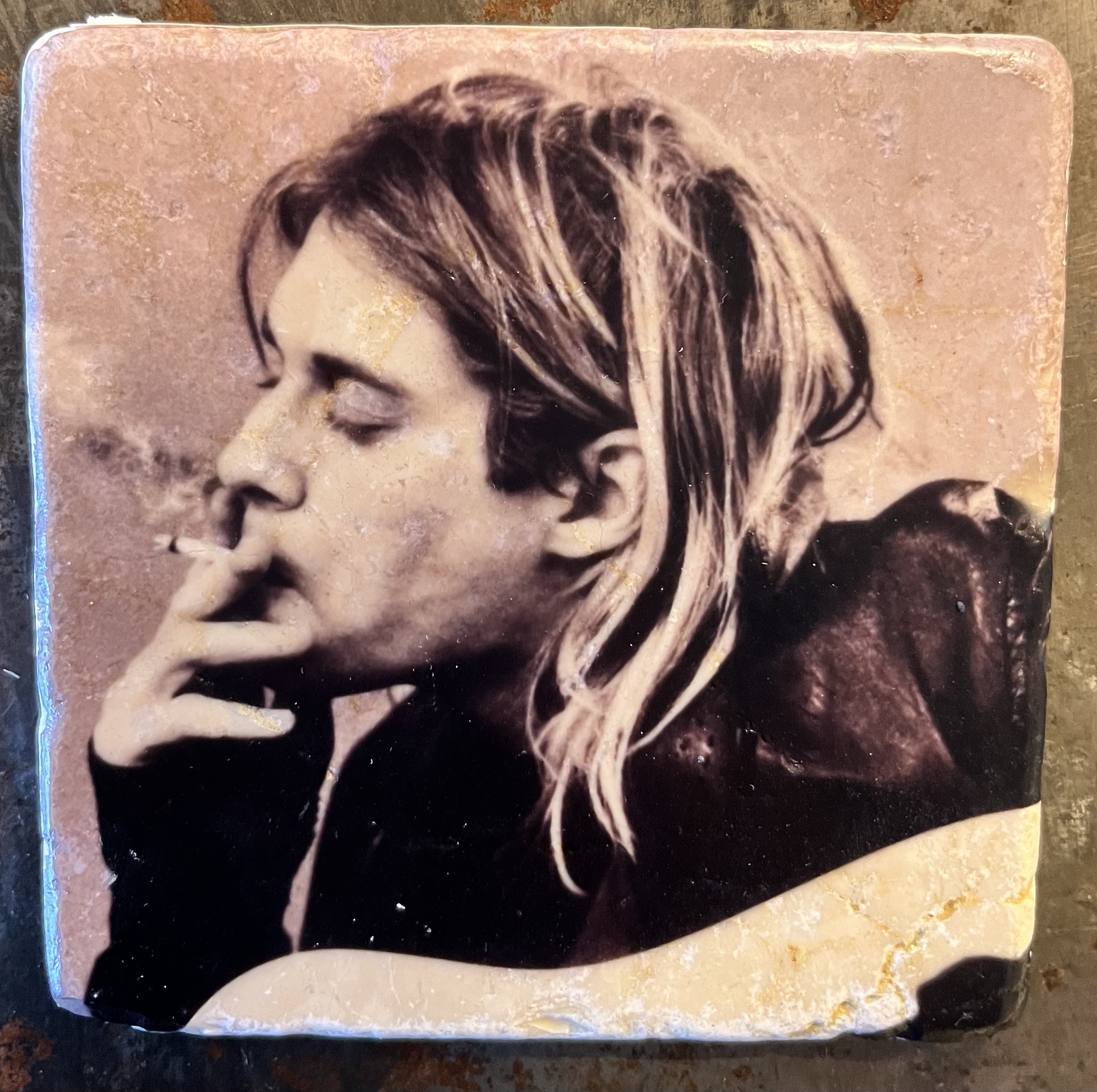 Glasunderlägg - Kurt Cobain – Nirvana