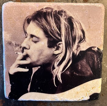 Glasunderlägg - Kurt Cobain – Nirvana