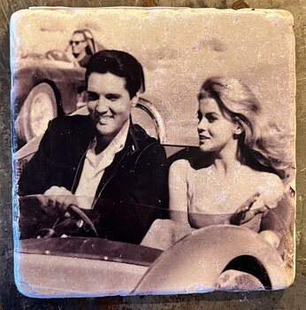 Glasunderlägg -  Elvis Presley & Ann-Margret  – Viva Las Vegas