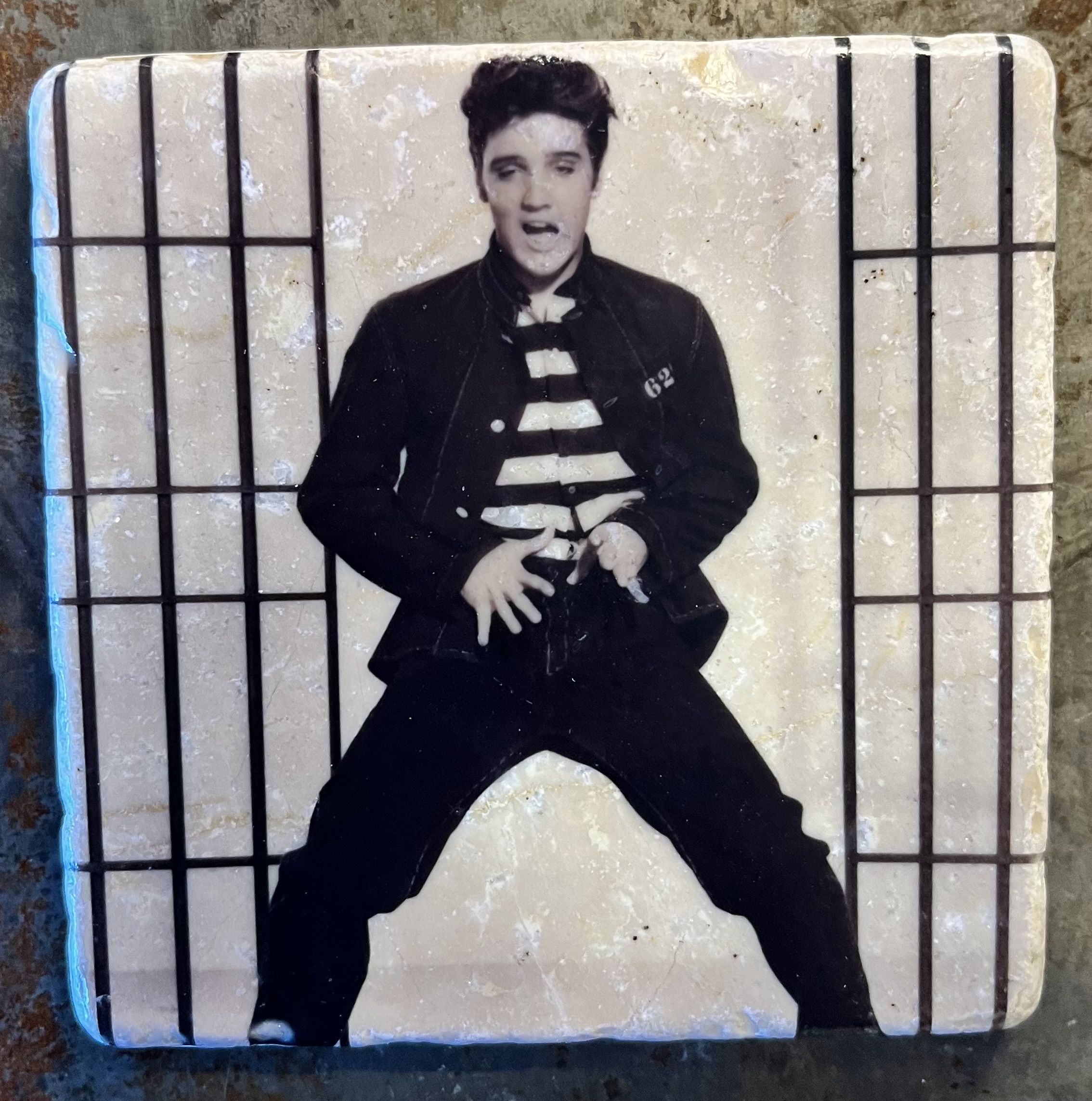 Glasunderlägg -  Elvis Presley – Jailhouse Rock 