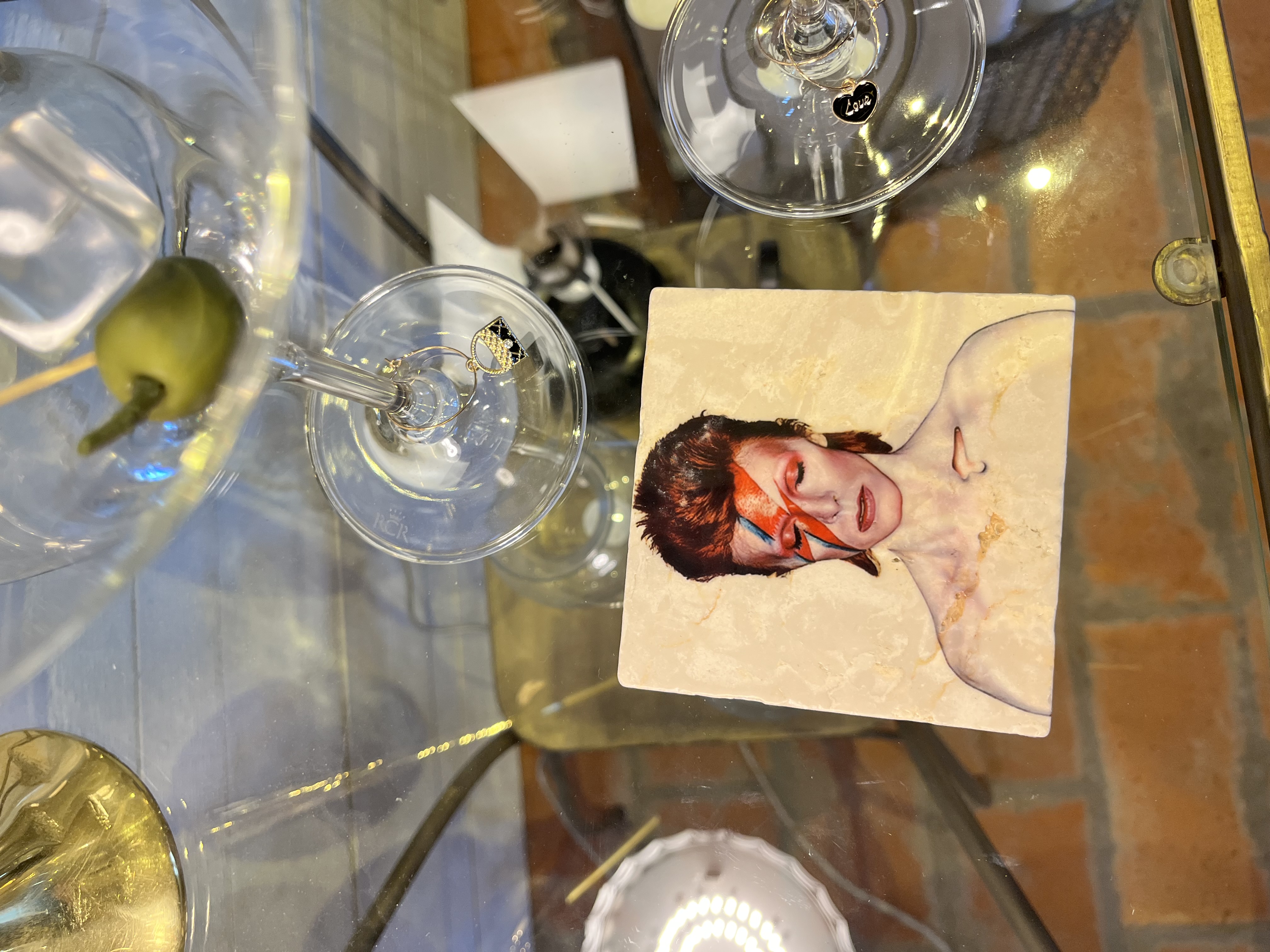 Glasunderlägg - David Bowie Aladdin Sane - 2