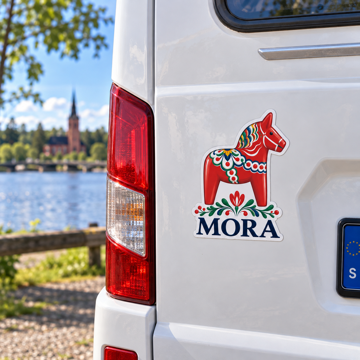 Klistermärke - Dalahäst "Mora"