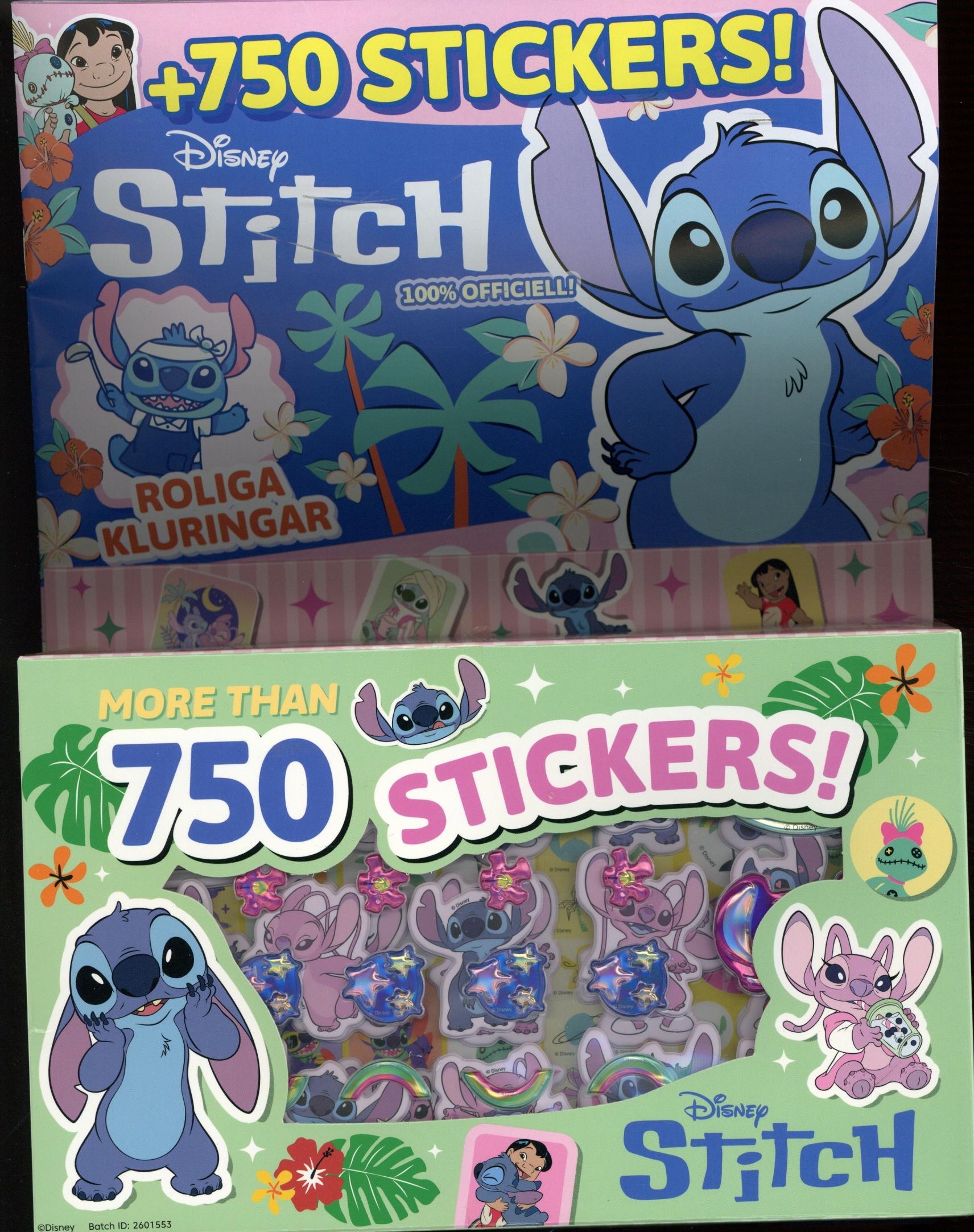 Min favorit nr 5 2026, Stitch med mer än 750 stickers!