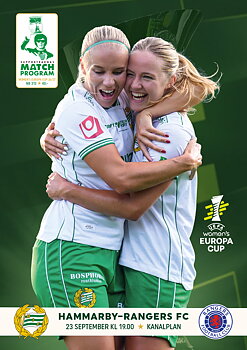 Matchprogram #313 Rangers FC Europa Cup 2026-27