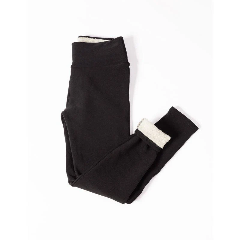 Fleecefodrade leggings svart - 4