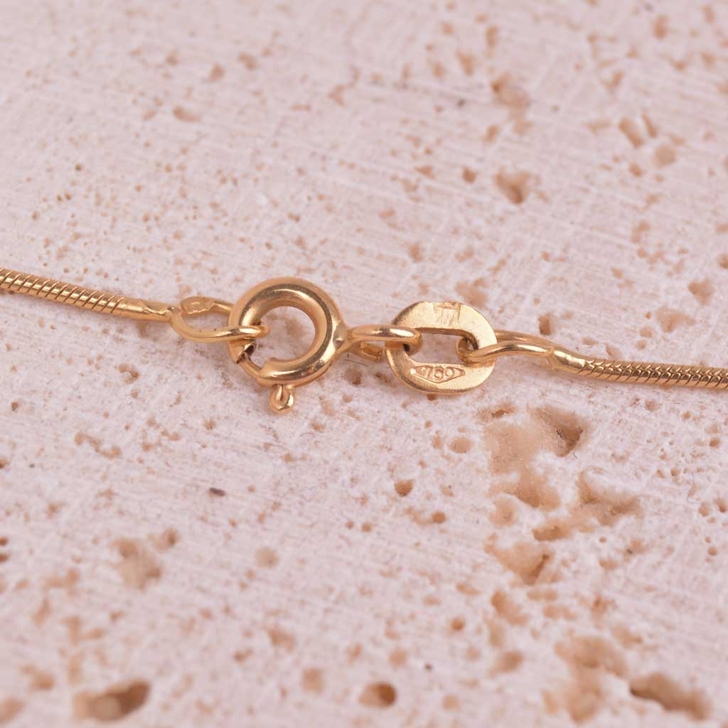 Tunn ormkedja 18k, Vintage - 5