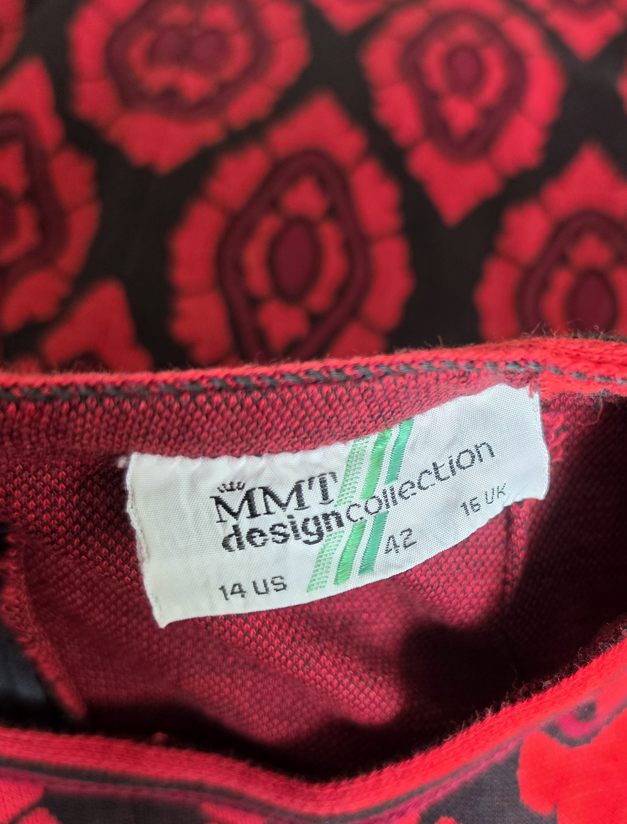 Klänning MMT Malmö Mekaniska Tricotfabrik ca storlek M, Vintage - 3