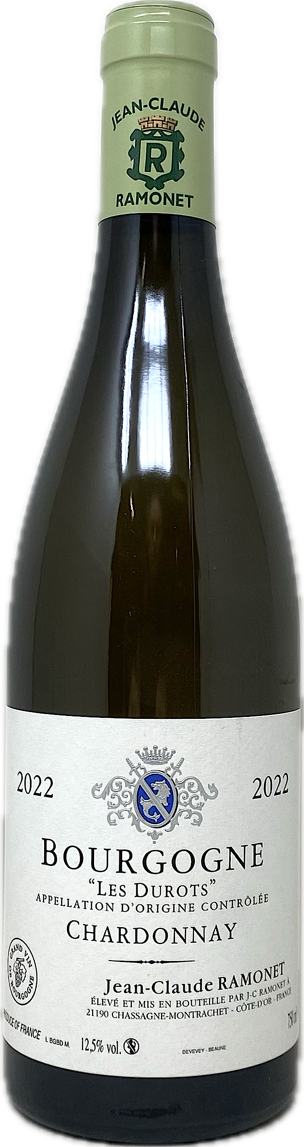 2022 BOURGOGNE CHARDONNAY LES DUROTS RAMONET, 75 cl