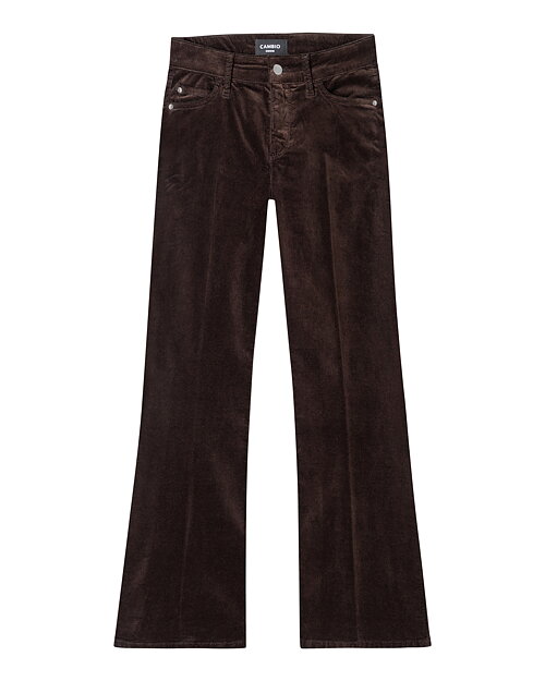 Sammetsbyxa Paris flared choco spill brun - 6