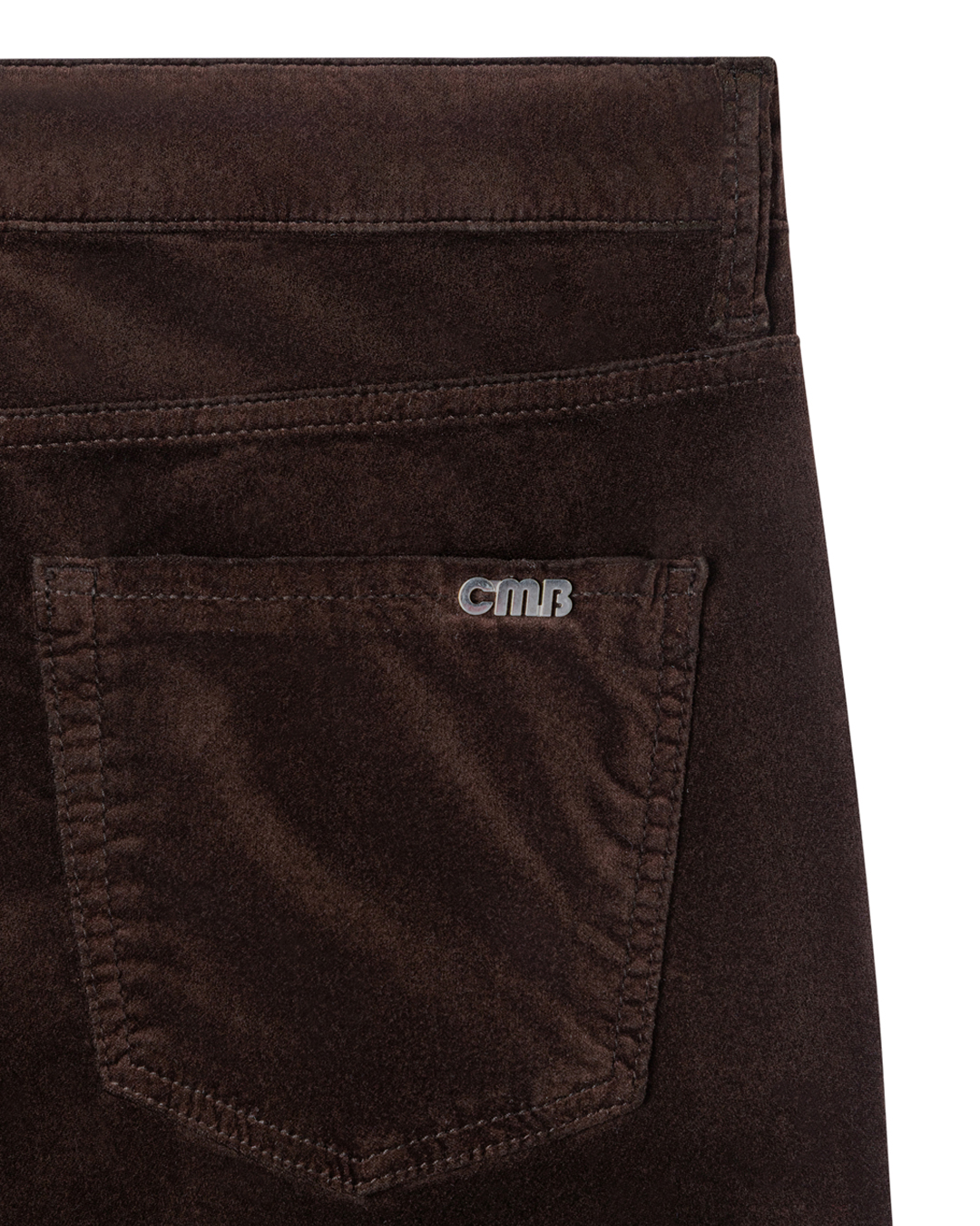 Sammetsbyxa Paris flared choco spill brun - 5