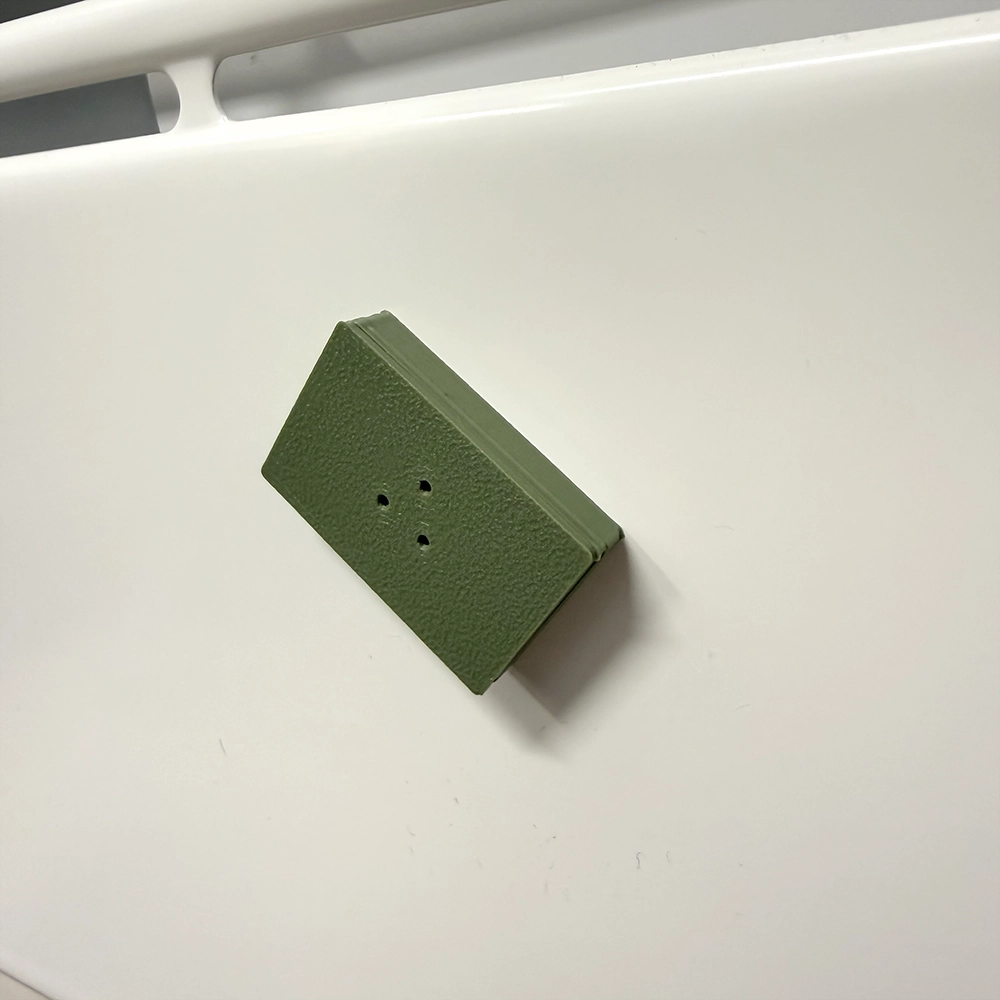A small scent container to attach to a radiator or other small, tight spaces