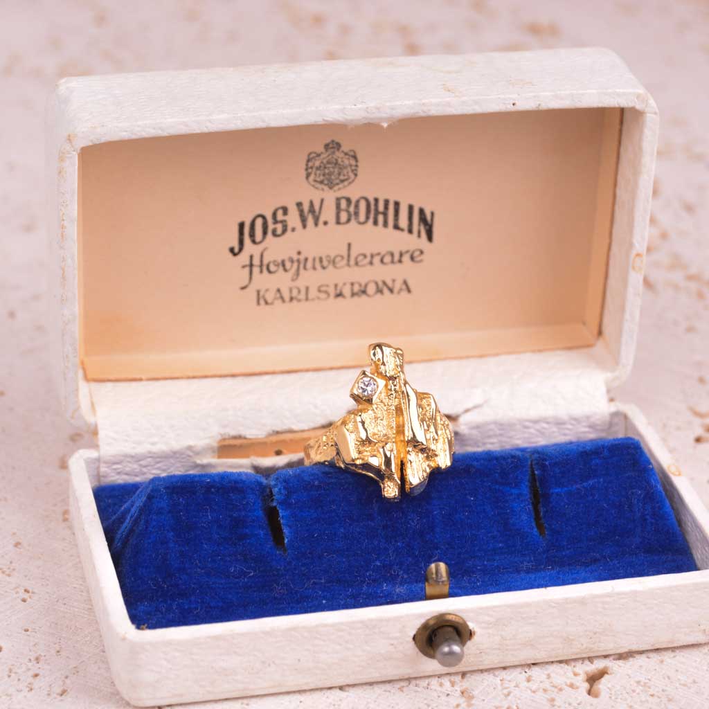 Guldring 18k Norrsken/Sarek-stil, Vintage - 3