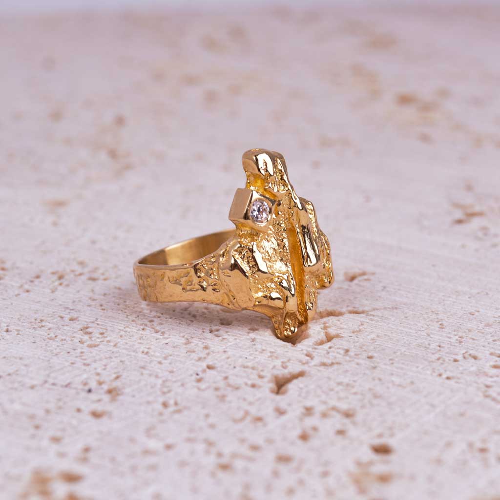 Guldring 18k Norrsken/Sarek-stil, Vintage - 6