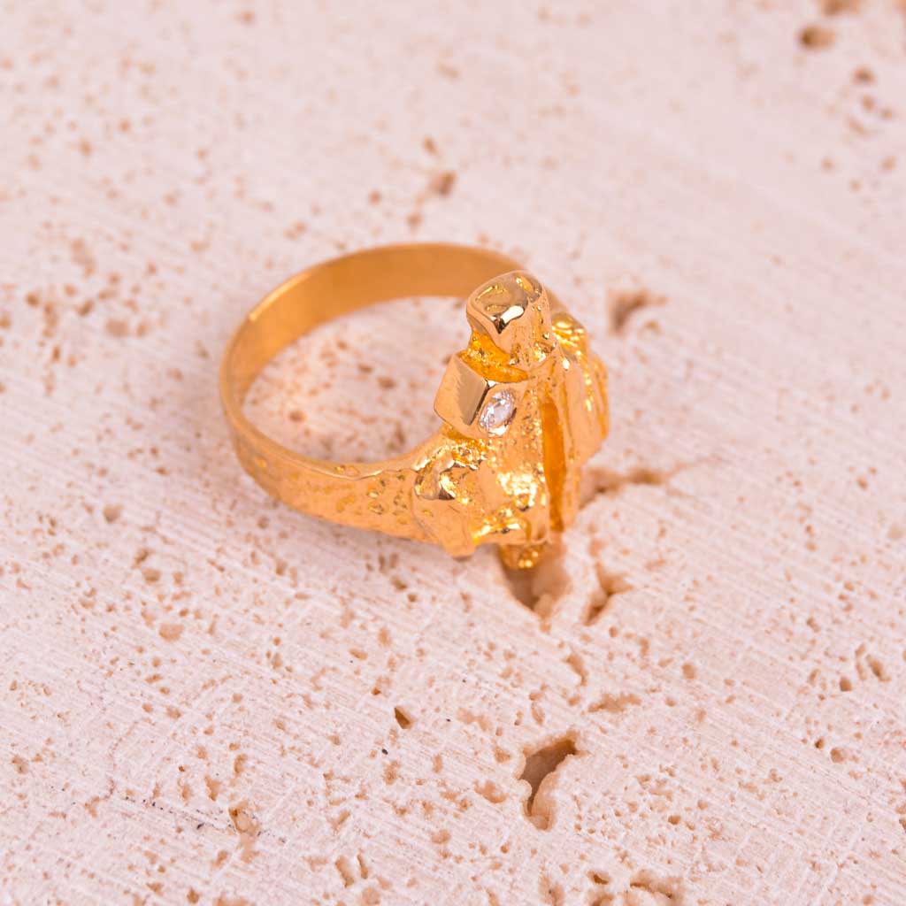 Guldring 18k Norrsken/Sarek-stil, Vintage - 7