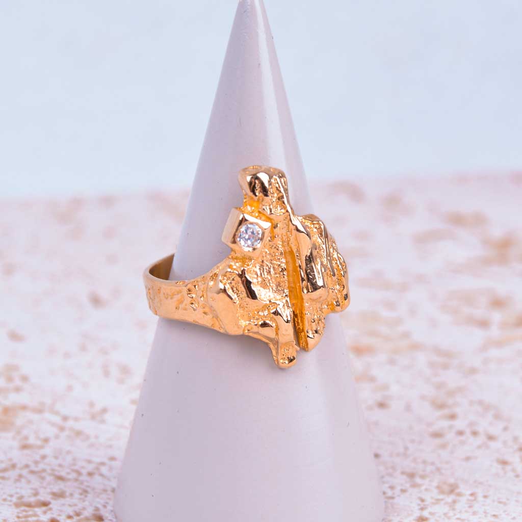 Guldring 18k Norrsken/Sarek-stil, Vintage - 5