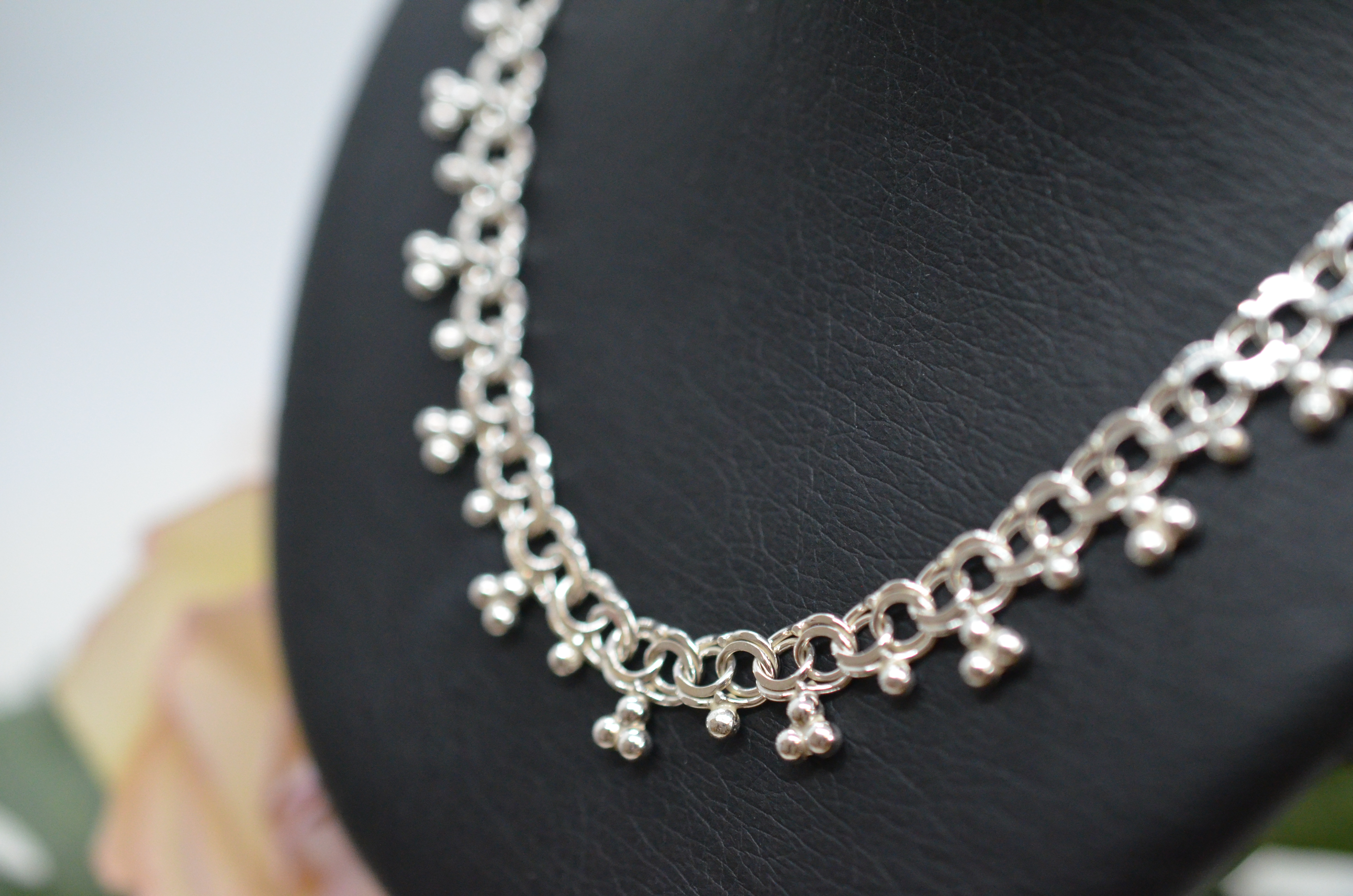 Vintage silverhalsband - 2