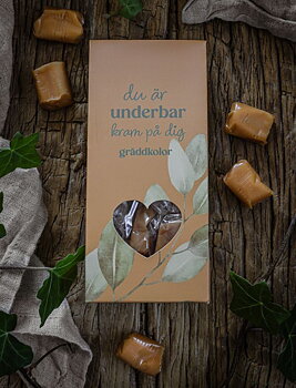 Gräddkolor - Du är underbar - Kram på dig